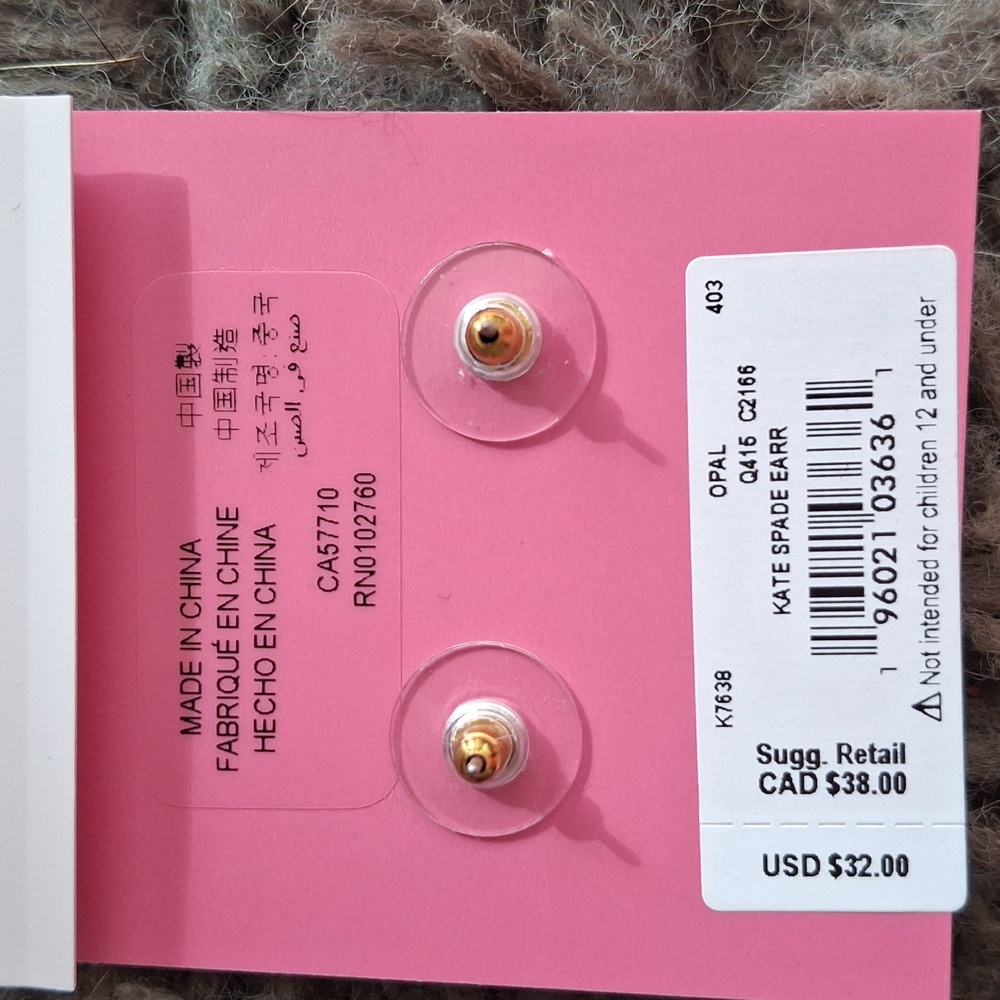 NWT Kate Spade opal earrings - Picture 5 of 6